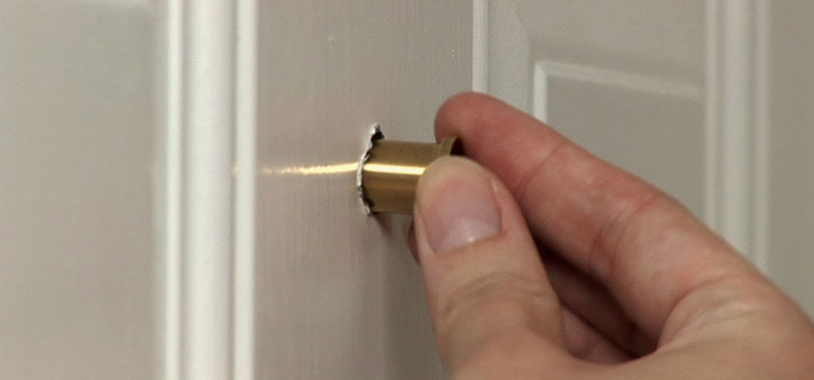 peephole door repair in Loomis